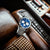 Casio Edifice Chronograph Herrenarmbanduhr mit blauem Zifferblatt und Edelstahlarmband