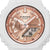 "Reloj de mujer con esfera en tono oro rosa y pantalla digital, caja blanca"