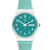 Swatch Originals GW714 Armbanduhr Weiß • Türkises Zifferblatt • Silikon-Armband mit Stoffeinlage, Bild 2