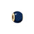 Charm de acero inoxidable con esfera azul oscuro y montura dorada