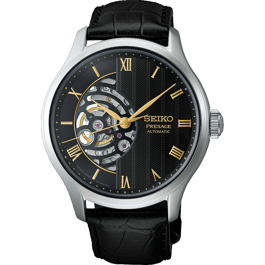 Seiko PRESAGE HCB008J1 Reloj de Hombre Negro • Movimiento Automático Calibre 4R71 • Cristal de Zafiro
