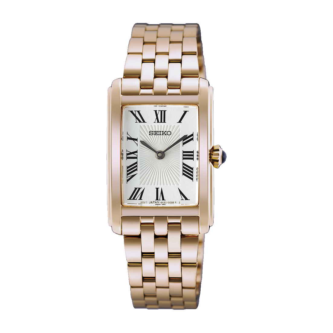 Seiko HGG002P1 Damen Armbanduhr Roségoldfarben • Quarzwerk • Hardlex-Glas