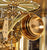 Reloj de mesa Hermle Tellurium Tourbillon latón 23069-V30352 • Tourbillon bañado en oro • Tellurium con fase lunar