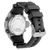Fondo de caja de acero inoxidable para reloj de pulsera para hombre con correa de caucho negra