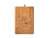 Reloj de pared Karlsson de madera con pájaro cuco arriba, números y manecillas blancos