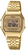 Reloj Casio para mujer con correa de metal dorada y pantalla digital LED