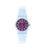 Swatch Originals Small LL126 Damenuhr Lila • Transparentes Gehäuse • Verspieltes Farbdesign