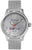 Reloj de piloto para hombre con correa de malla plateada y esfera redonda gris
