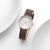 Mondaine Doppio MLE.33110.LGV Damenuhr Braun • Saphirglas • Swiss Made Quarzwerk, Bild 10