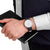 Mondaine Doppio Solar MLE.41910.LDV Herrenuhr Blau • Saphirglas mit Antireflexbeschichtung • Veganes Apfelleder, Bild 2