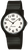 Reloj de pulsera negro con esfera redonda, números, manecillas y CASIO QUARTZ