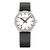 Mondaine evo2 MSE.35110.LBV Damenuhr Schwarz • Saphirglas • Veganes Traubenleder