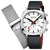 Mondaine Grand Cushion MSL.41410.LBV.SET Herrenuhr Schwarz • Saphirglas • Quarz-Chronograph