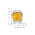 Reloj Citizen Tsuyosa automático con esfera amarilla y caja de acero inoxidable plateado