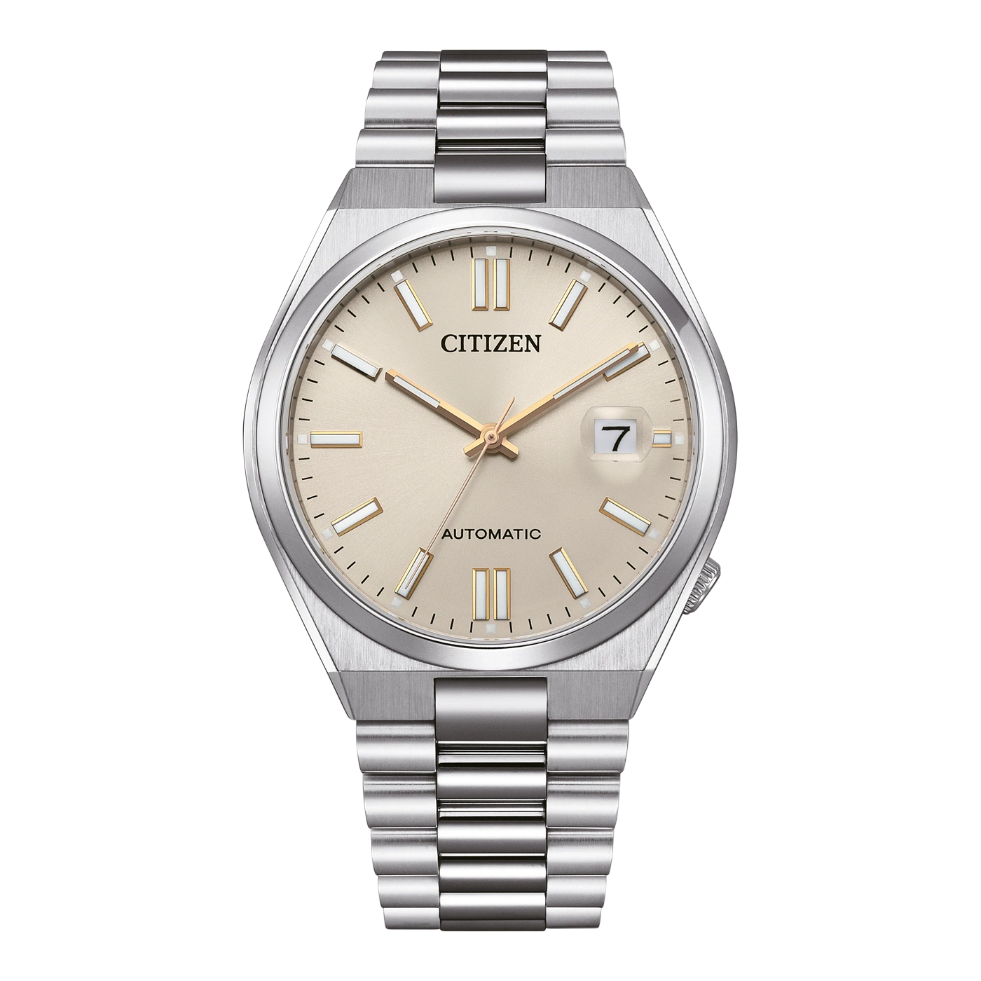 Citizen Tsuyosa NJ0151-88W Herren Armbanduhr Beige • Saphirglas • Automatikwerk