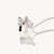 Colgante THOMAS SABO de plata con Snoopy y bola de nieve, ojal para cadena y superficie brillante
