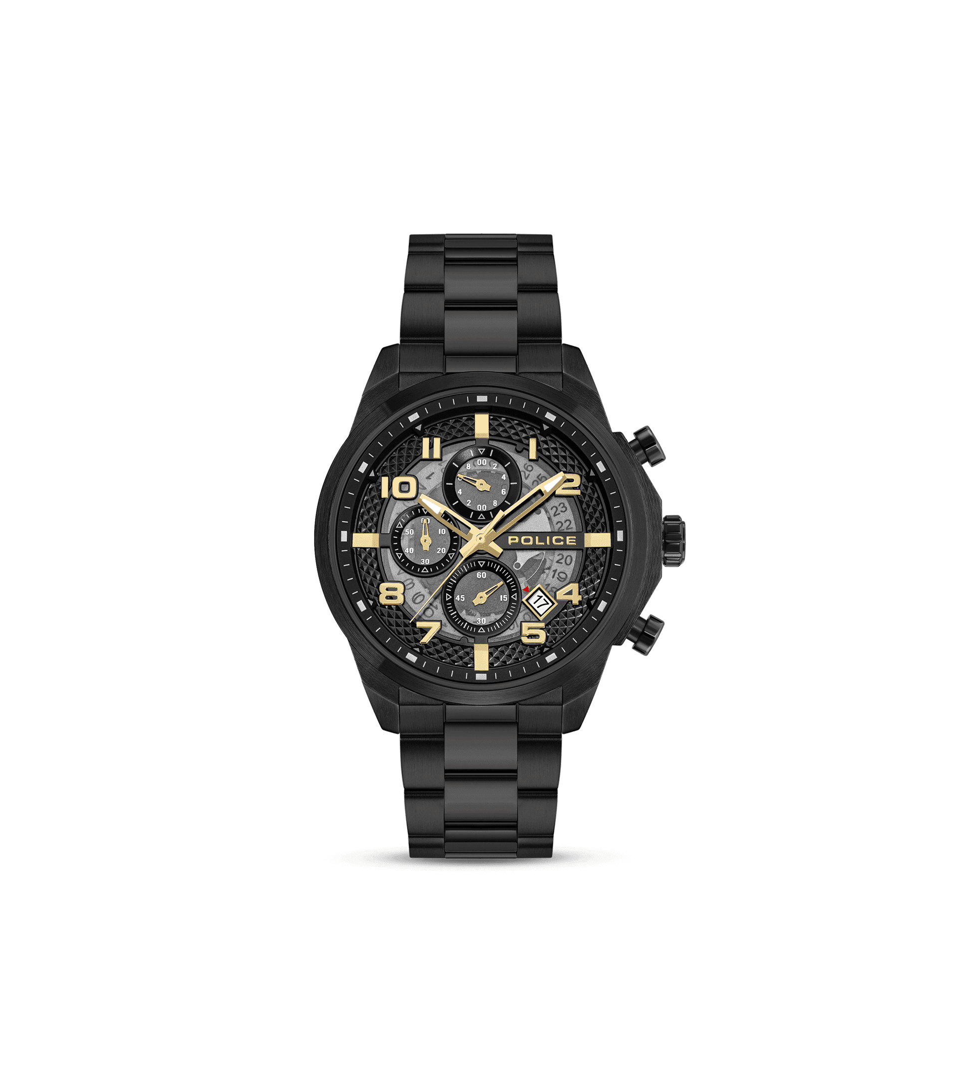 Police Soul PEWGK0053902 Herrenuhr Schwarz • Multifunction-Werk • 5 ATM Wasserdicht
