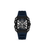 Police Disruptor PEWGM0072001 Herrenuhr Schwarz • Ionenplattiertes Gehäuse • Marineblaues Silikonarmband