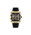 Police Disruptor I PEWGM0072003 Herrenuhr Gold • Ionenplattiertes Goldgehäuse • Schwarzes Silikonarmband