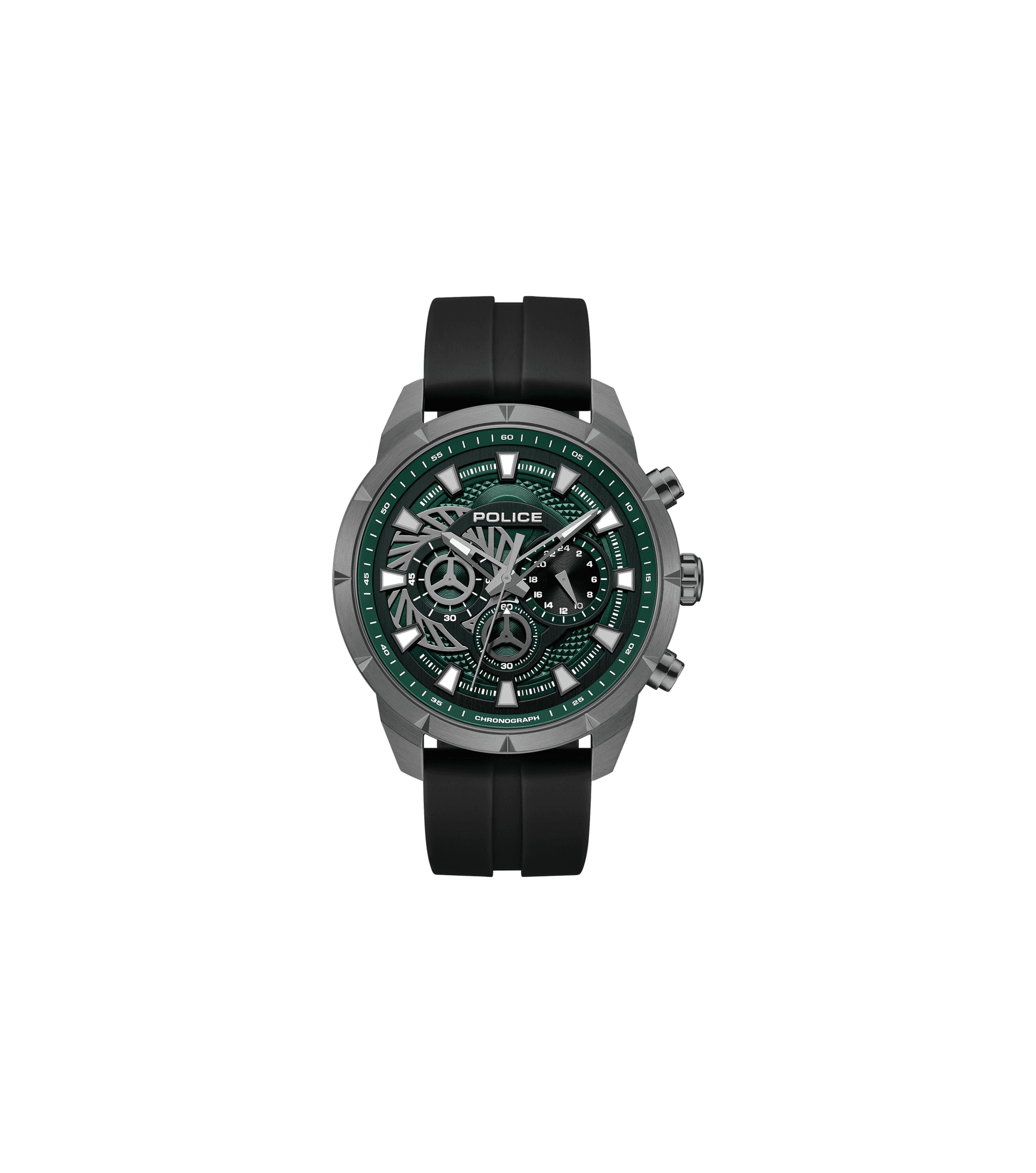 Police Neist PEWGQ0092703 Herrenuhr Schwarz • Dual-Time-Funktion • Ionenplattiertes Gehäuse