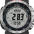 Reloj de pulsera para hombre con esfera negra y bisel plateado, pantalla digital "¡¡¡GANAS!!!"