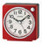 Seiko QHE196R Reloj Despertador Rojo • Segundero Silencioso Sweep • Función Snooze