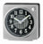 Seiko Fuji QHE197S Reloj de Mesa Plateado • Segundero Sweep Silencioso • Luminiscencia LumiBrite