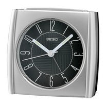 Seiko QHE205S Reloj Analógico Plateado • Segundero Silencioso • Función Snooze