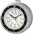 Seiko QHE207S Reloj de Mesa Plateado • Mecanismo Sweep Silencioso • Bisel Giratorio