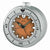 Seiko QHE207T Reloj de Mesa Plateado • Segundero Silencioso Sweep • Bisel Giratorio