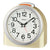 Seiko QHE211G Reloj Despertador Dorado • Esfera Árabe • Luz y Repetición de Alarma