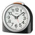 Seiko QHE211K Reloj Despertador Negro • Movimiento Sweep Silencioso • Alarma Progresiva