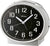 Seiko Timeless QHK059A Reloj de Mesa Plateado • Movimiento Sweep Silencioso • Despertador con Campana y Snooze