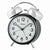 Seiko QHK063K Reloj Despertador Negro Metálico • Movimiento de Cuarzo Sweep Silencioso • Esfera LumiBrite Luminosa