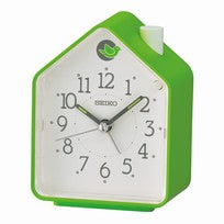 Seiko QHP010M Reloj de Mesa Verde • Alarma de Canto de Pájaro • Mecanismo de Cuarzo Silencioso