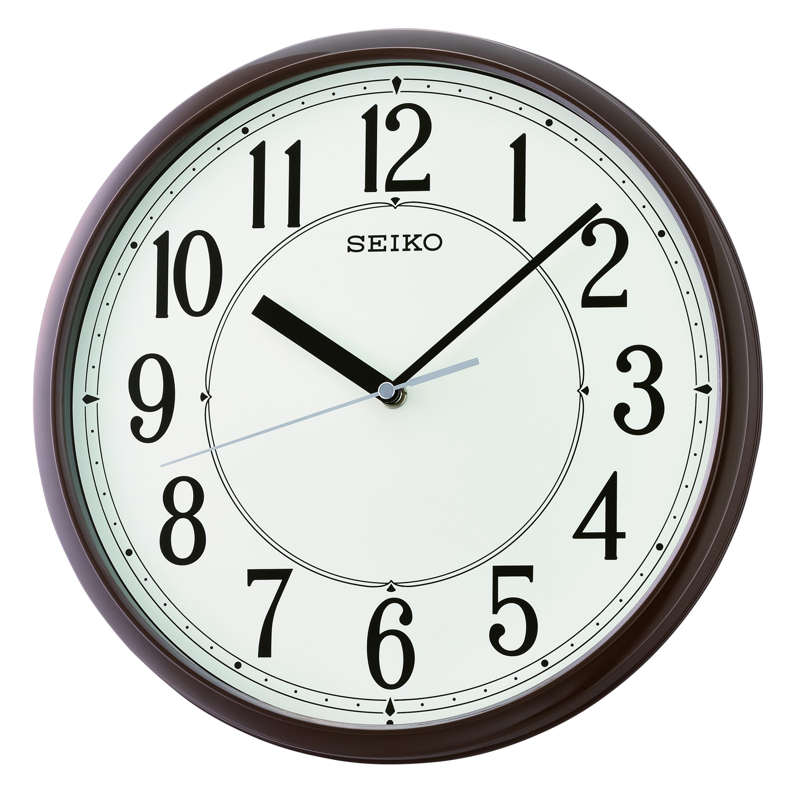 Seiko QXA756B Reloj de Pared • Caja de Plástico • Diseño Redondo Moderno