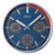 Seiko QXA822S Reloj de Pared Azul • Mecanismo Sweep Silencioso • Termómetro e Higrómetro