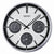 Seiko QXA823S Reloj de Pared Plateado • Caja de Aluminio • Termómetro e Higrómetro