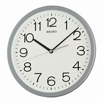 Seiko QXA847N Reloj de Pared Gris Claro • Mecanismo Sweep Silencioso • Excelente Legibilidad