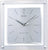 Seiko QXR205S Reloj de Pared Blanco • Radiocontrolado • Caja Cuadrada de Plástico
