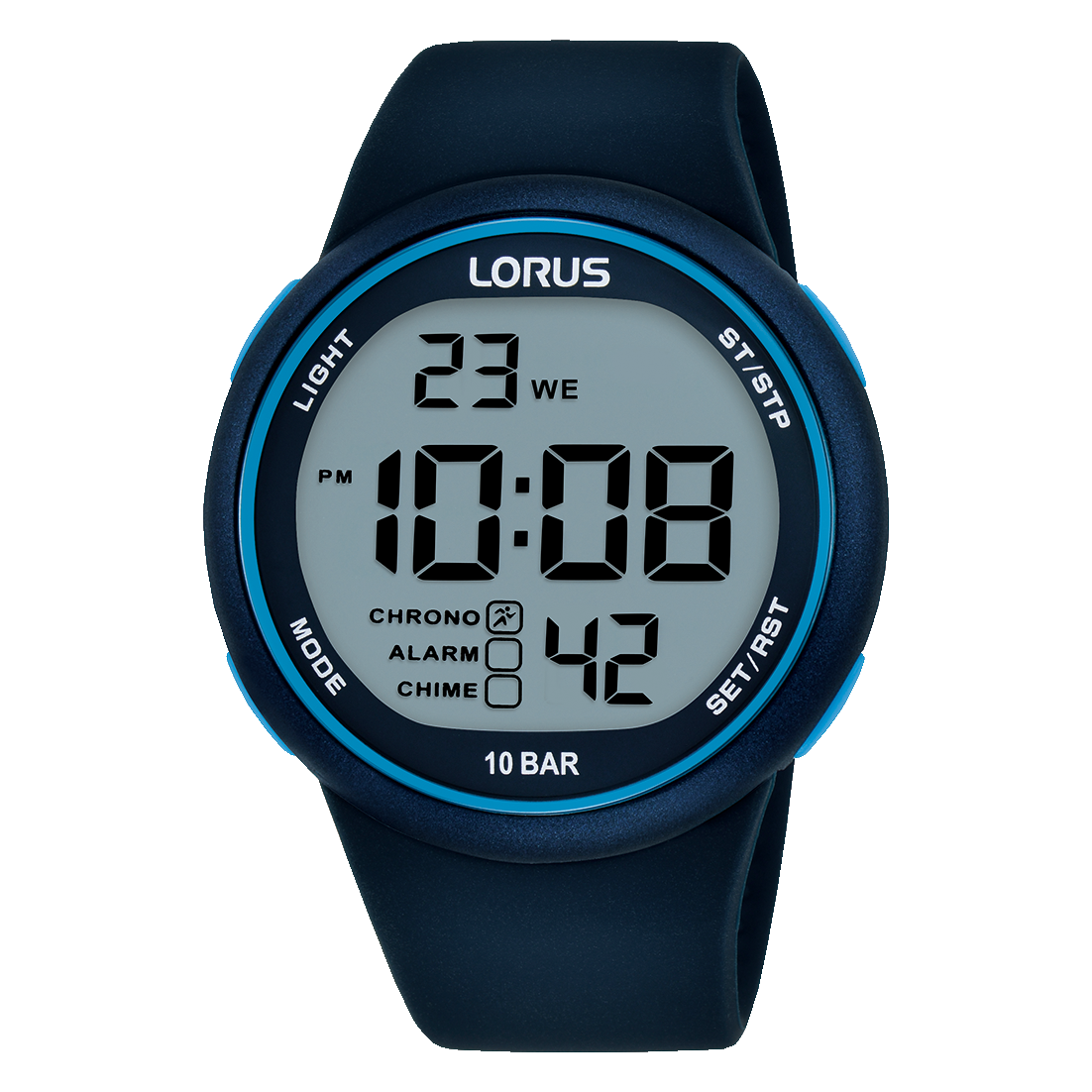Lorus Sports R2347QX9 Herren Armbanduhr Schwarz • Digitales Quarzwerk • 10 BAR wasserdicht