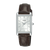 Lorus Classic RG289VX9 Damen Armbanduhr Weiß • Mineralglas • Dunkelbraunes Lederband