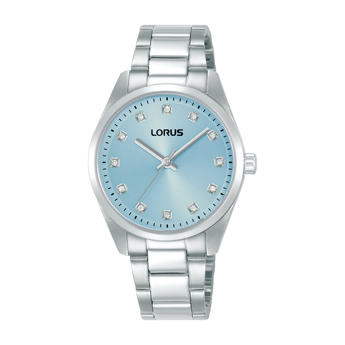 Lorus RG323XX9 Damenuhr Fashion Hellblau • Mineralglas • Edelstahlarmband