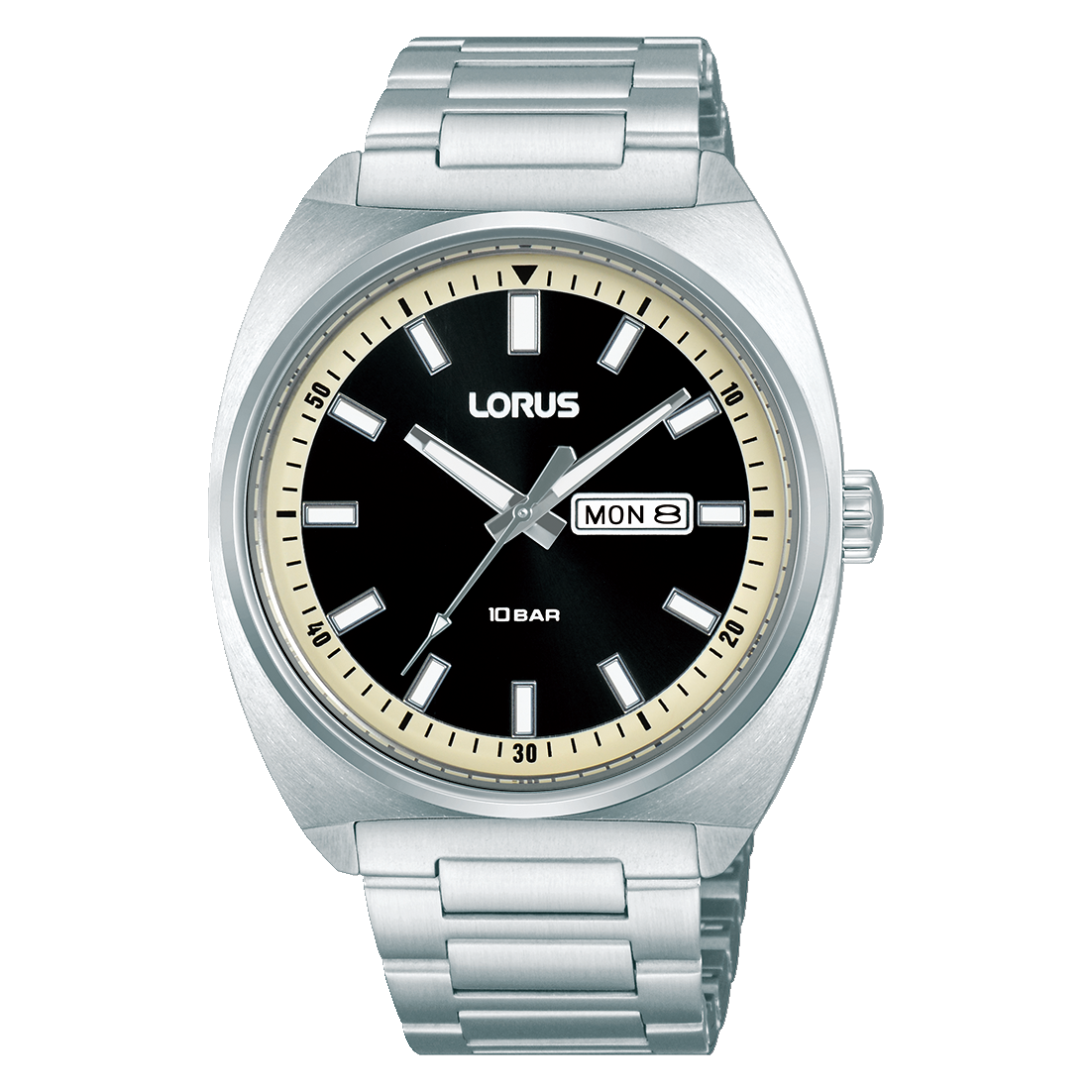 Lorus Sports RH311BX9 Herren Armbanduhr Schwarz • Mineralglas • Datum & Wochentag
