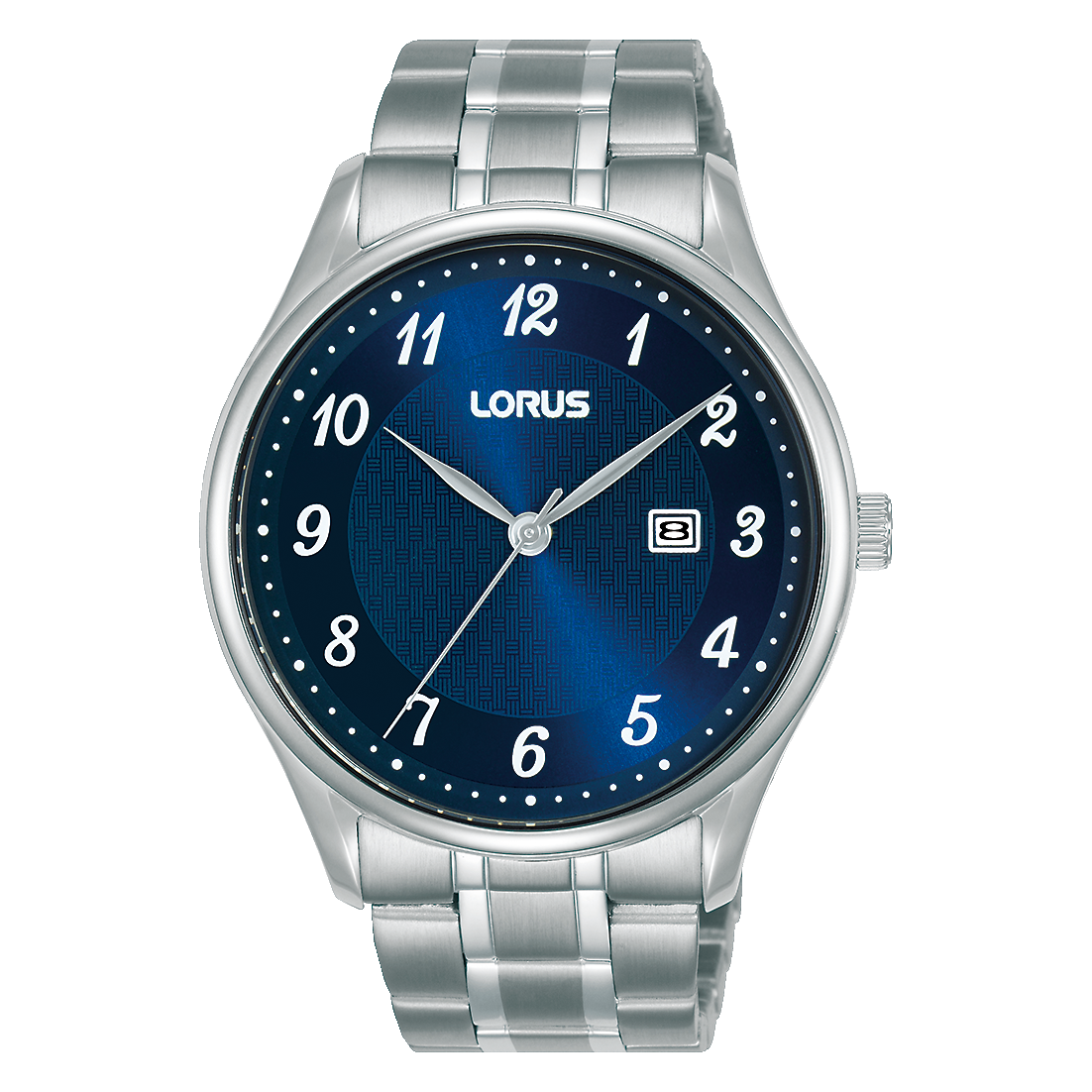 Lorus Classic RH905PX9 Herren Armbanduhr Dunkelblau • Mineralglas • Edelstahlarmband