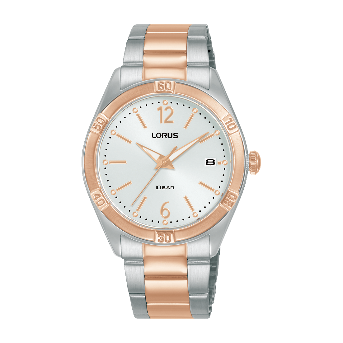 Lorus RH982QX9 Damenuhr Weiß • Mineralglas • Edelstahlarmband