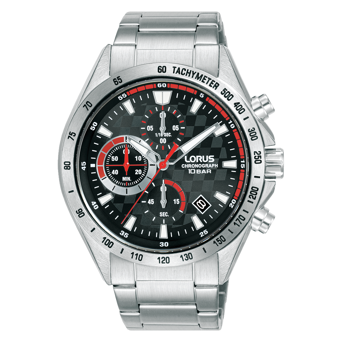 Lorus Sports RM309JX9 Herren Armbanduhr Schwarz • Chronograph • Mineralglas