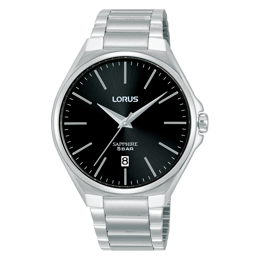 Lorus Dress RS945DX9 Herrenuhr Schwarz • Saphirglas • Edelstahlarmband