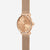 Reloj Naos XS Edition Elyra en oro rosa con correa Milanaise