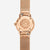 Reloj Naos XS Edition Elyra oro rosa con correa Milanesa oro rosa y esfera gris